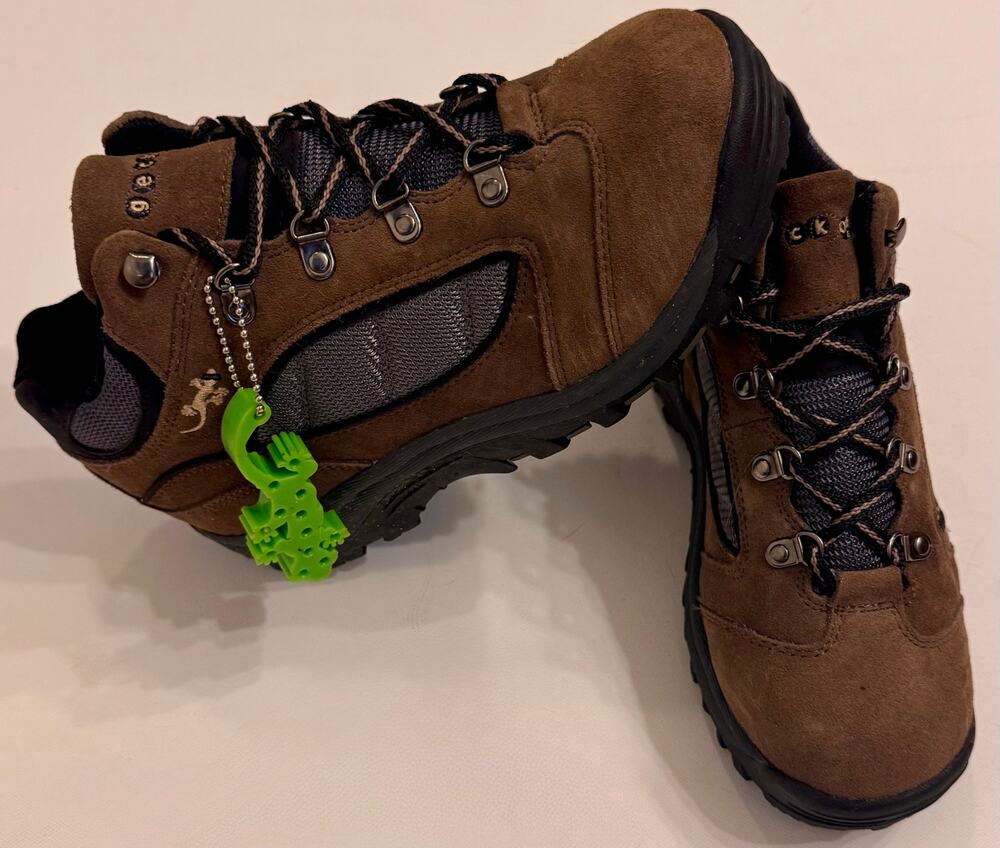 NWOT Vintage 00s Gecko Women's Hiking Boots Brown Suede Leather Upper Size 5.5